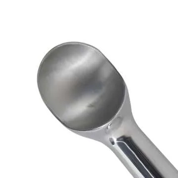 Zeroll 1012 Original Ice Cream Unique Liquid Filled Heat Conductive Handle Simple One Piece Aluminum Design Easy Release 24 Scoops per Gallon Made in USA, 3-Ounce, Silver
