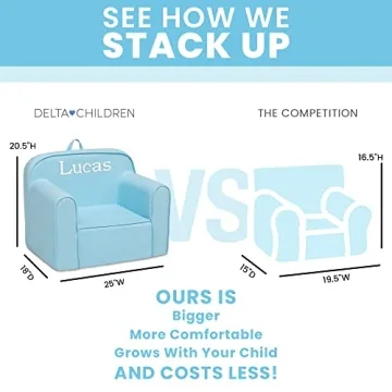 Cozee Personalized Toddler Couch - Delta Children