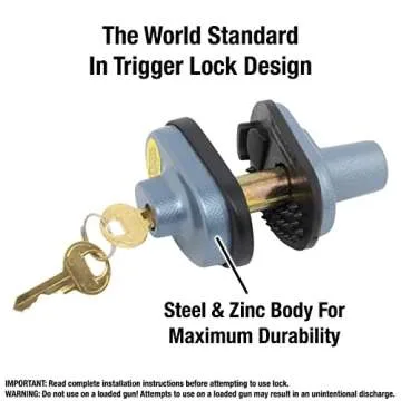 Master Lock 90TRISPT Gun Trigger Lock with Key, Pack 3 of Keyed-Alike