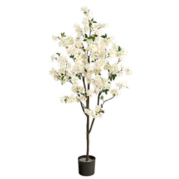 Nearly Natural Cherry Blossom 6ft Artificial Tree for Home Decor