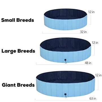 Durable Foldable Dog Pool for Pets - Fun & Stylish