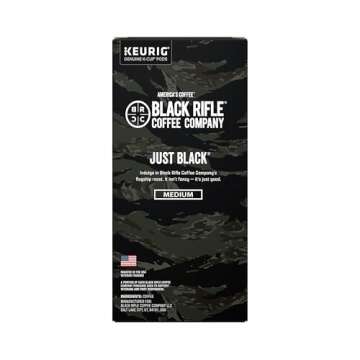 Black Rifle Medium Roast K Cups Coffee Pods - Just Black