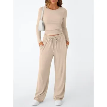Trendy Queen Womens Two Piece Matching Lounge Sets for Fall 2025