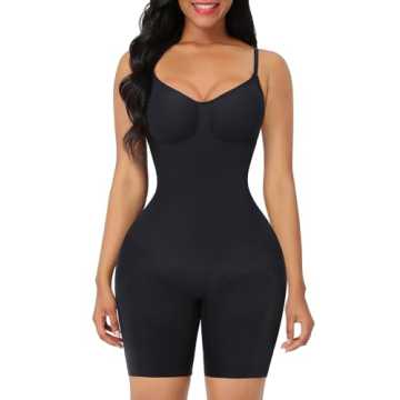 FeelinGirl Plus Size Faja Seamless Body Shaper - Tummy Control, Back Support, Plus-Size Comfort