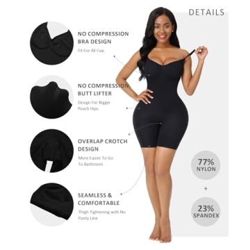 FeelinGirl Plus Size Faja Body Shaper with Control