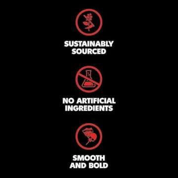 Death Wish Coffee Co., Organic and Fair Trade, Medium Roast, Whole Bean Coffee, 16 oz