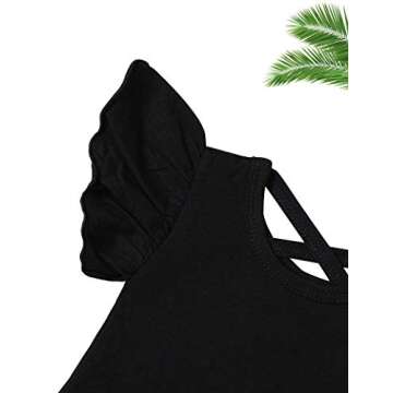 KANGKANG Newborn Baby Girls Clothes Ruffle Sleeve Romper + Leopard Pant + Leopard Headband 3PCS Outfit Set 3-6 Months…