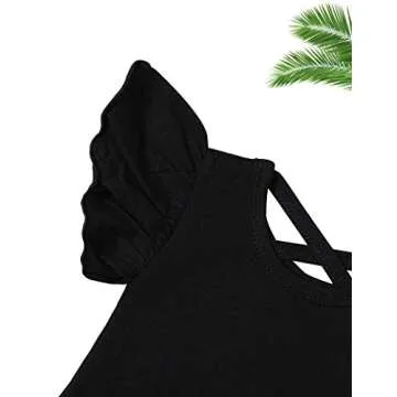 KANGKANG Newborn Baby Girls Clothes Ruffle Sleeve Romper + Leopard Pant + Leopard Headband 3PCS Outfit Set 3-6 Months…