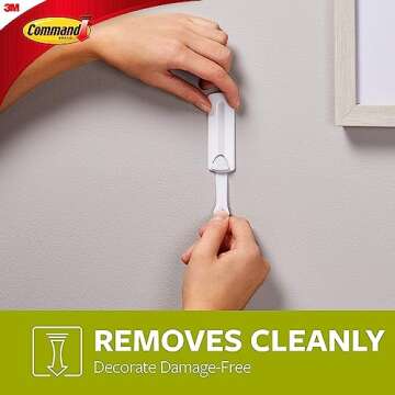 Command Wire Back Hangers, Holds up to 3 lb, 3 Hangers with 6 Command Strips, Damage Free Hanging Picture Hangers for Wire Back Frames up to 11" x 17", No Tools Frame Hanger for Living Spaces