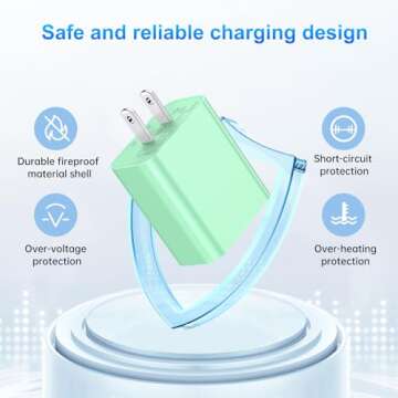 Dayaoncy Fast Charging USB-C Wall Charger with 10FT Cable