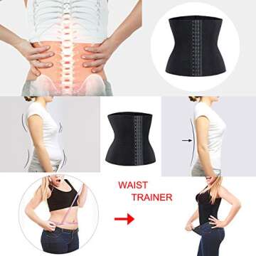 Nebility Maternity Belly Band Postpartum Recovery Belt Waist Trainer Abdominal Wrap C-section Postnatal Girdle (L, Black)