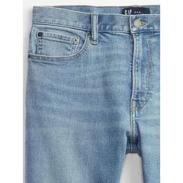 GAP Men's Light Wash Straight Fit Jeans 32W x 32L