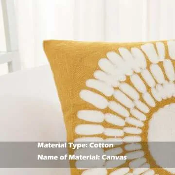 HWY 50 Mustard Yellow Decorative Throw Pillow Covers 18x18