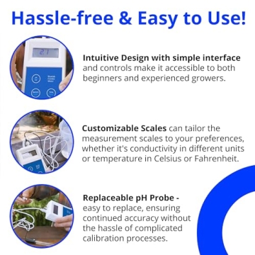 Bluelab Combo Meter - pH, Temp & EC Tester for Plants