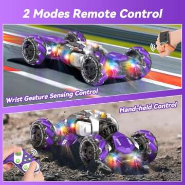 Nicella Gesture Sensing RC Stunt Car, Remote Control Cars Transformer Toys for Age 5-7 6-12 8 9 10 1...