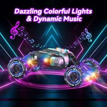 Nicella Gesture Sensing RC Stunt Car, Remote Control Cars Transformer Toys for Age 5-7 6-12 8 9 10 11 Yr Boys Girls, Christmas Birthday Gifts Toys for Kids, 2.4Ghz Hand Control 360° Rotating Toys Car