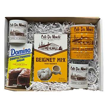 Cafe Du Monde Beignet and Coffee Gift Box - Indulge in Homemade New Orleans Delights