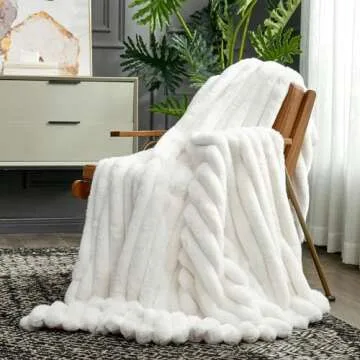 Cozy Bliss Faux Fur Throw Blanket for Ultimate Comfort