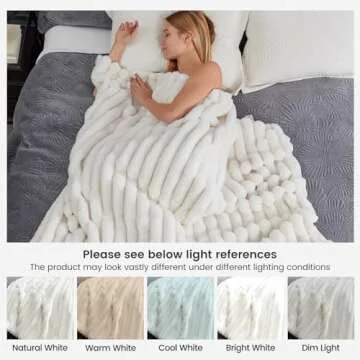 Cozy Bliss Faux Fur Throw Blanket for Ultimate Comfort