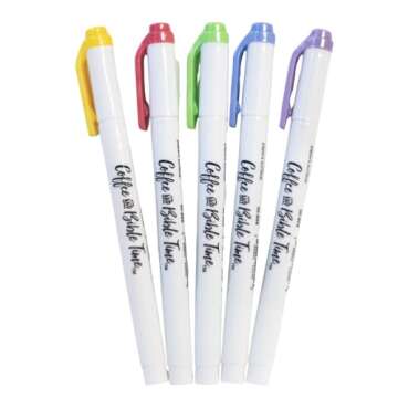 Coffee & Bible Highlighters, No Bleed, Pastel Colors - 5 Pack