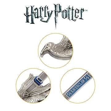 The Noble Collection Harry Potter Ravenclaw House Pen and Desk Stand - Die Cast Metal Pen and Raven Mascot Stand - Officially Licensed Film Set Movie Props Wand Gifts Stationery