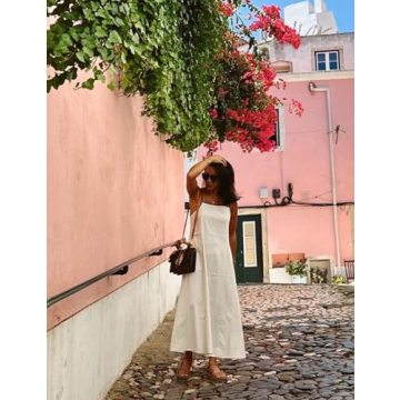 BQDCQB Womens Summer Maxi Dress with Practical Pockets