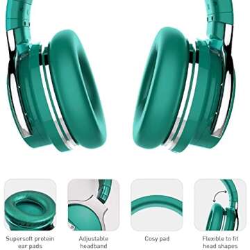 Meidongg Active Noise Cancelling Bluetooth Headphones