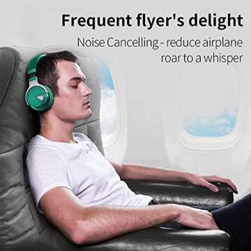 Meidongg Active Noise Cancelling Bluetooth Headphones