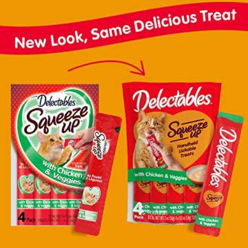 Hartz Delectables Squeeze Ups Flavorful Cat Treats for Cats