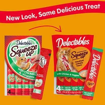 Hartz Delectables Squeeze Ups Flavorful Cat Treats for Cats
