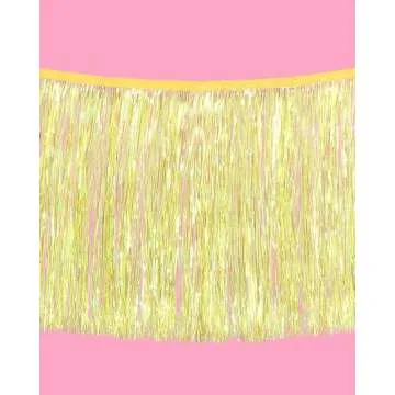 xo, Fetti Yellow Fringe Banner - 5 Ft. Party Decor