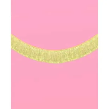 xo, Fetti Yellow Fringe Banner - 5 Ft. Party Decor