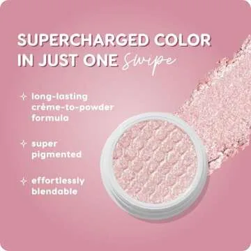 ColourPop Super Shock Shadow - High-Pigment, Crème-Powder Eye Makeup - Single Glitter Eyeshadow with Minimal Fallout and Unique Bouncy Texture - Baby Pink Eyeshadow - Frog (0.07 oz)