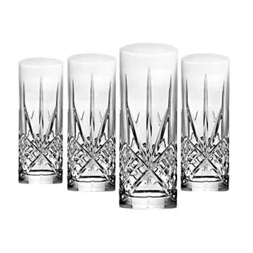 Godinger Tall Beverage Glasses Set - Elegant Dublin Collection