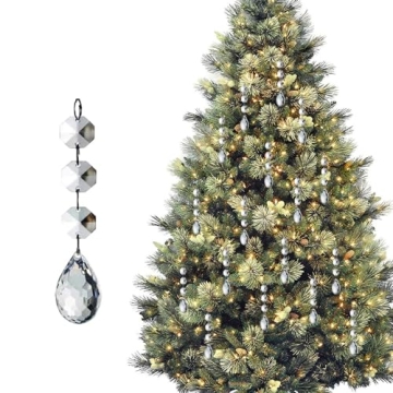 HOHIYA 30 Pcs Crystal Ornaments for Elegant Decor