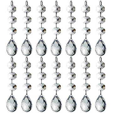 HOHIYA 30 Pcs Crystal Ornaments for Elegant Decor