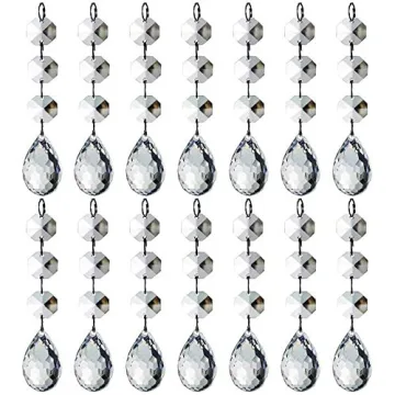HOHIYA 30 Pcs Crystal Ornaments for Elegant Decor