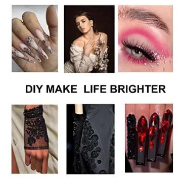 5300 Pieces Clear Non Hotfix Flat Back Gems Round Resin Rhinestones Kit 4 Mixed Sizes（2-5mm） with Picking Pen and Tweezer for Nails Crafts Makeup Eyes DIY Christmas Gift Clothes Phone Bottles