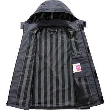 OTU Men's Lightweight Waterproof Rain Jacket for Outdoors