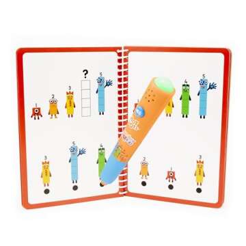 Educational Insights Hot Dots Numberblocks Workbook Numbers 1-10 with Interactive Pen, 75+ Activities, Gift for Kids Ages 4+