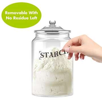 242 Pcs Laundry Room Organization Labels Printed Customizable Water Resistant Stickers with Perforation Line in Various Sizes for Bathroom Laundry Closet Farmhouse Containers Bins