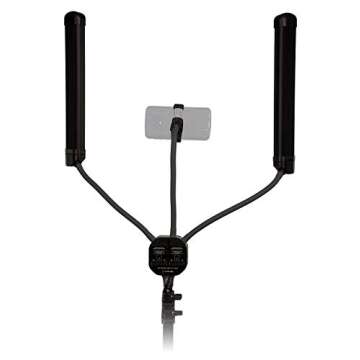 Fotodiox Selfie Starlite Stix Vlog Light Kit w/Tripod - 2X 11in Bi-Color Dimmable LED Wand Lights for Portrait, Photography, Makeup, YouTube, Live Streaming Video and More