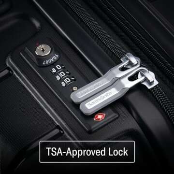 Samsonite Freeform Hardside Expandable Luggage with Spinners, Black, 2PC SET (Carry-on/Large)