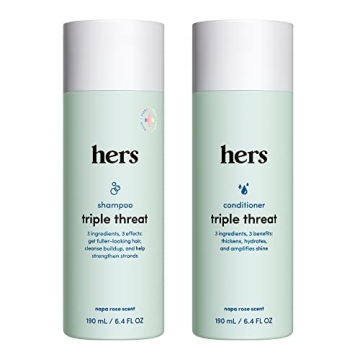Hers Triple Threat Shampoo & Conditioner Set for Women's Hair Care