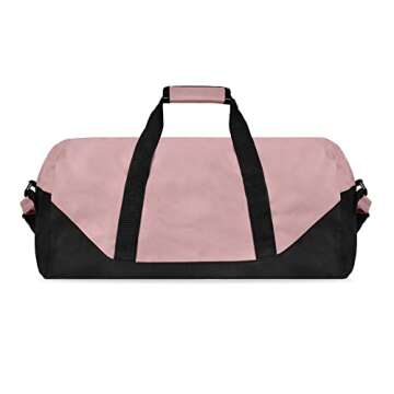 Dalix 21'' Large Duffle Bag with Adjustable Strap (Pink)