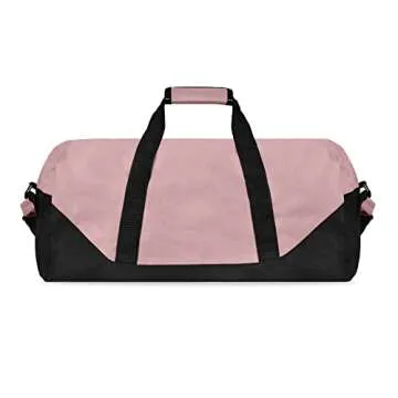 Dalix 21'' Large Duffle Bag with Adjustable Strap (Pink)