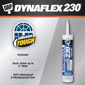 Dap Dynaflex 230 10.1 oz. Clear Premium Exterior/Interior Window, Door and Trim Sealant