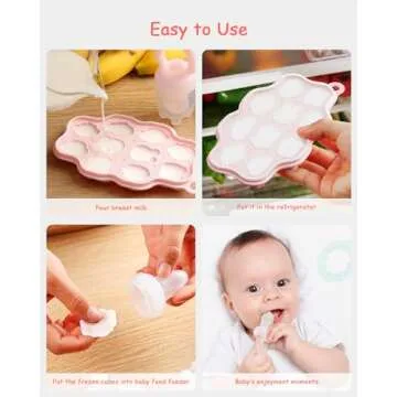 HEOMOONE Silicone Baby Food Feeders Set - Teething Relief