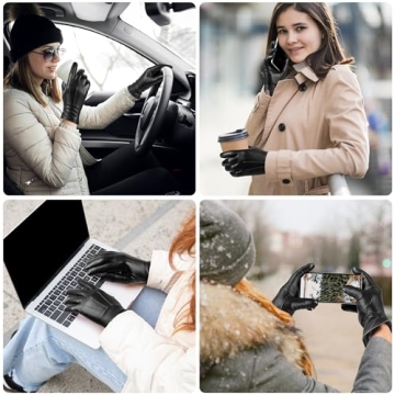 LOKIMSI Winter Leather Gloves: Touchscreen & Warm Comfort