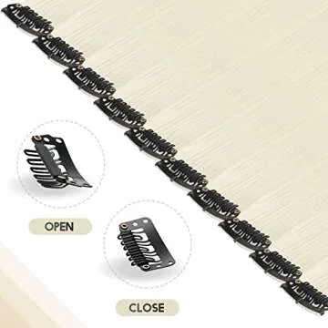 FESHFEN Colored Clip-in Hair Extensions for Women
